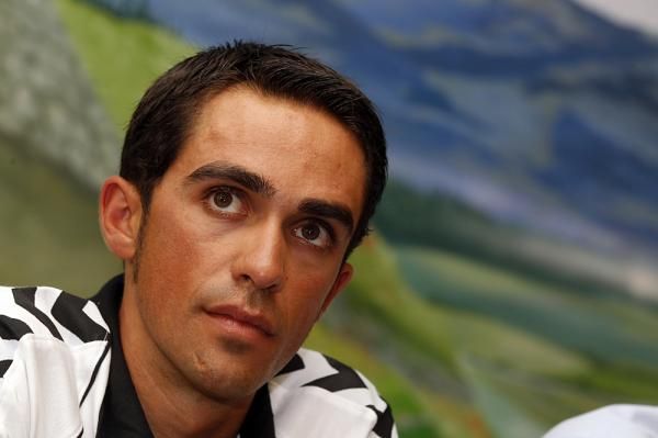Alberto Contador is worried about his knee, which he injured in several different crashes.