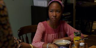 Black Cindy's daughter at the table