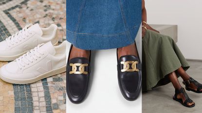 Quiet Luxury shoes: Veja, Tod's, Chloe / Net a Porter