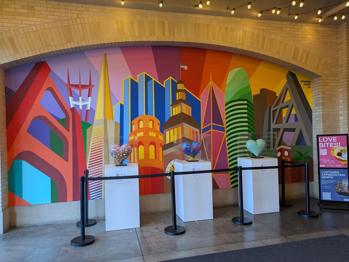 Indoor mural shot by Pixel 8a