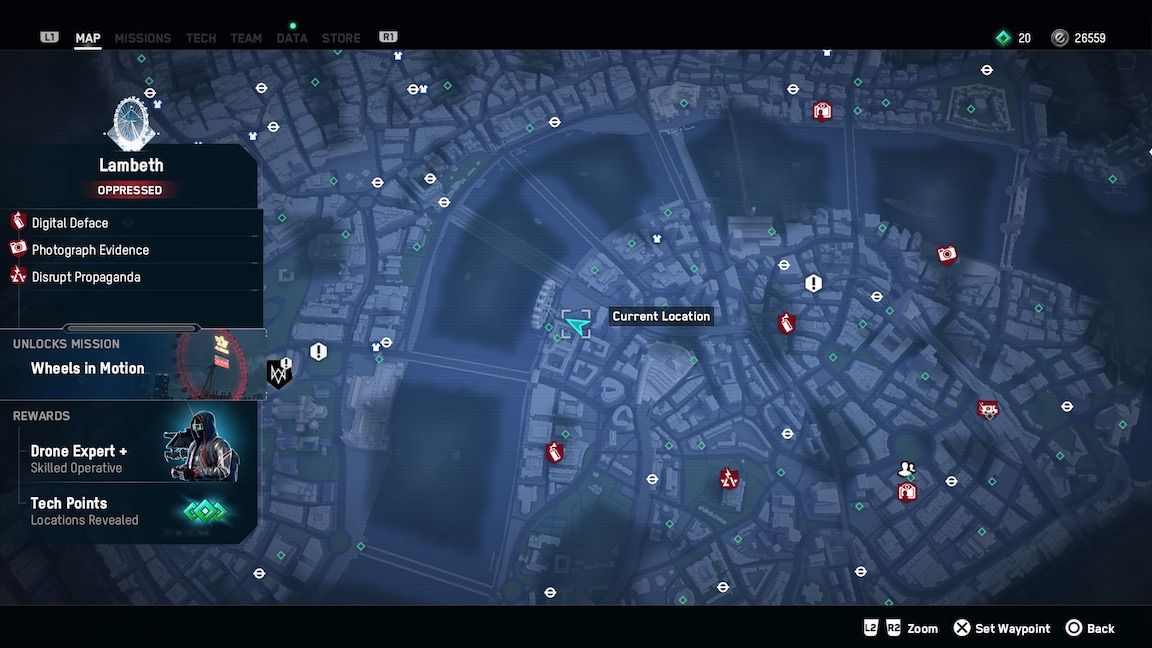 watch dogs legion corrupted memories - millennium wheel