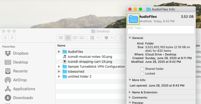 How to change folder icons or color on a Mac