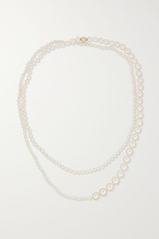 Grand Peggy 14-Karat Gold Pearl Necklace