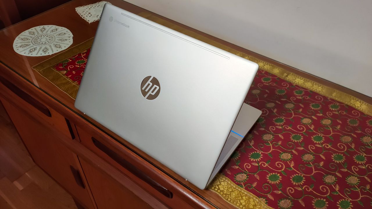 Rear view of the HP Pro c640 Chromebook