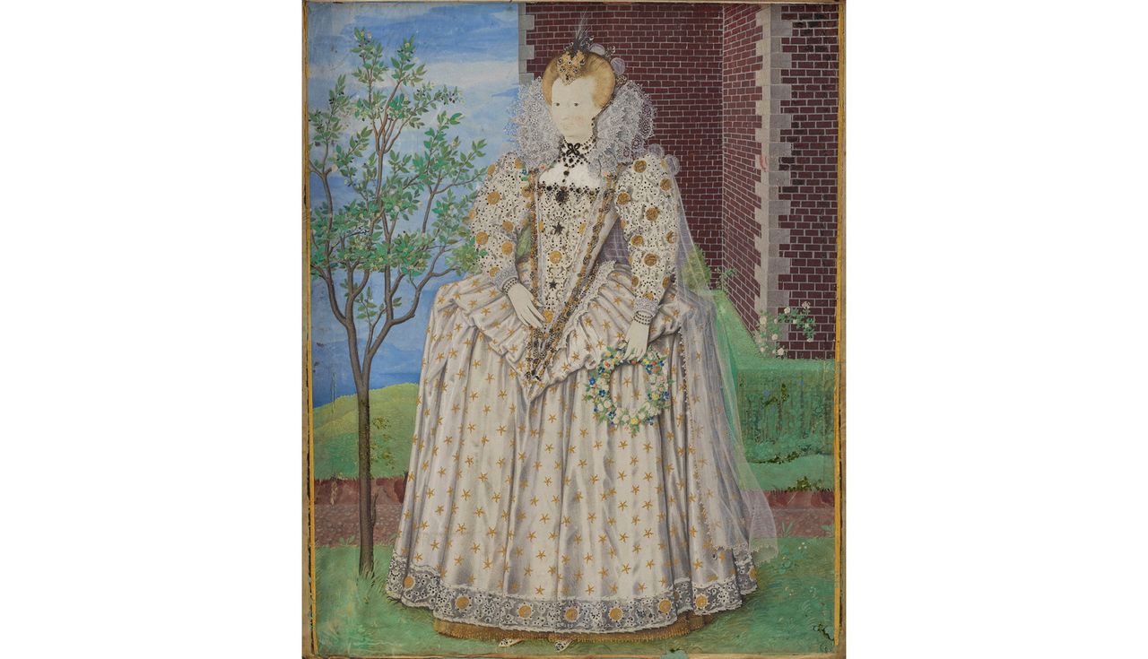 The mystery Hilliard miniature, discovered by Elizabeth Goldring and Emma Rutherford in a private collection.