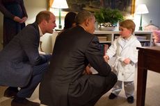 President Obama and Prince George