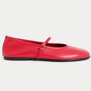 M&S Leather Mary Jane Pumps