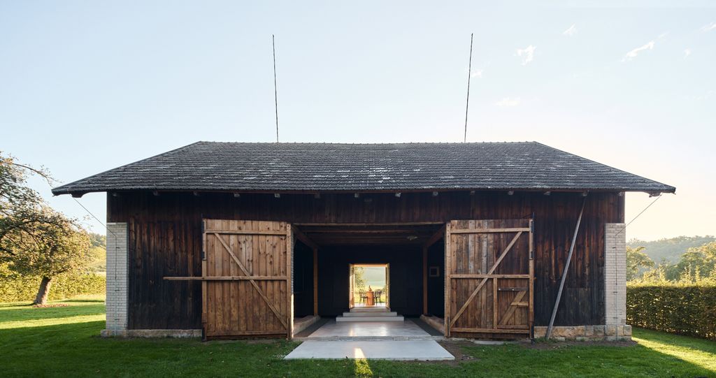 House inside a barn