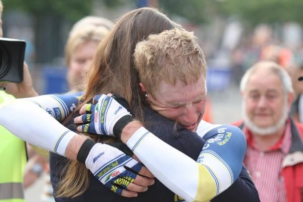 An emotional Lieuwe Westra following his victory