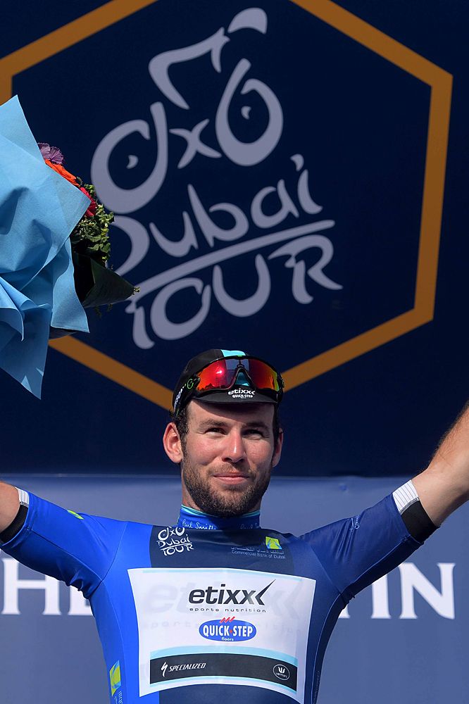 Mark Cavendish (Etixx-QuickStep) victory salute