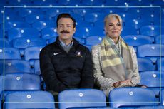 Ted Lasso spin-off potential as illustrated by a picture of Jason Sudeikis and Hannah Waddingham in Ted Lasso