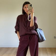 An image of colours that go with burgundy. 