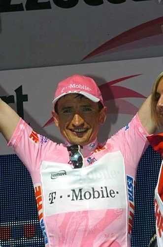 Serguei Gonchar (T-Mobile) is one happy camper in pink