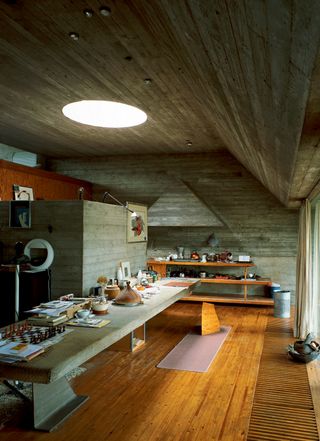 Kitchen and dining area of the Van Wassenhove house