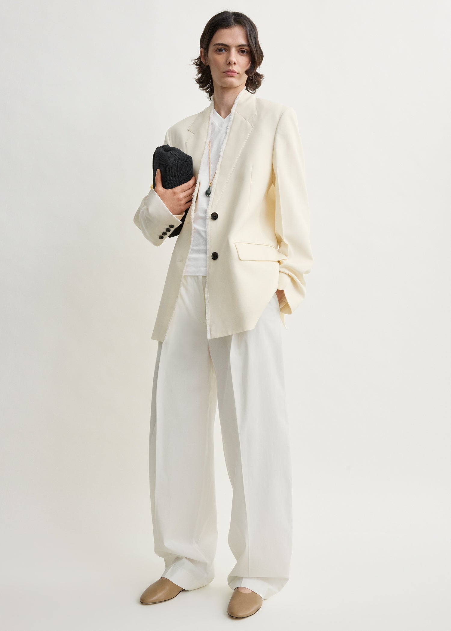 Raw Lapel Jacket Ecru - 30