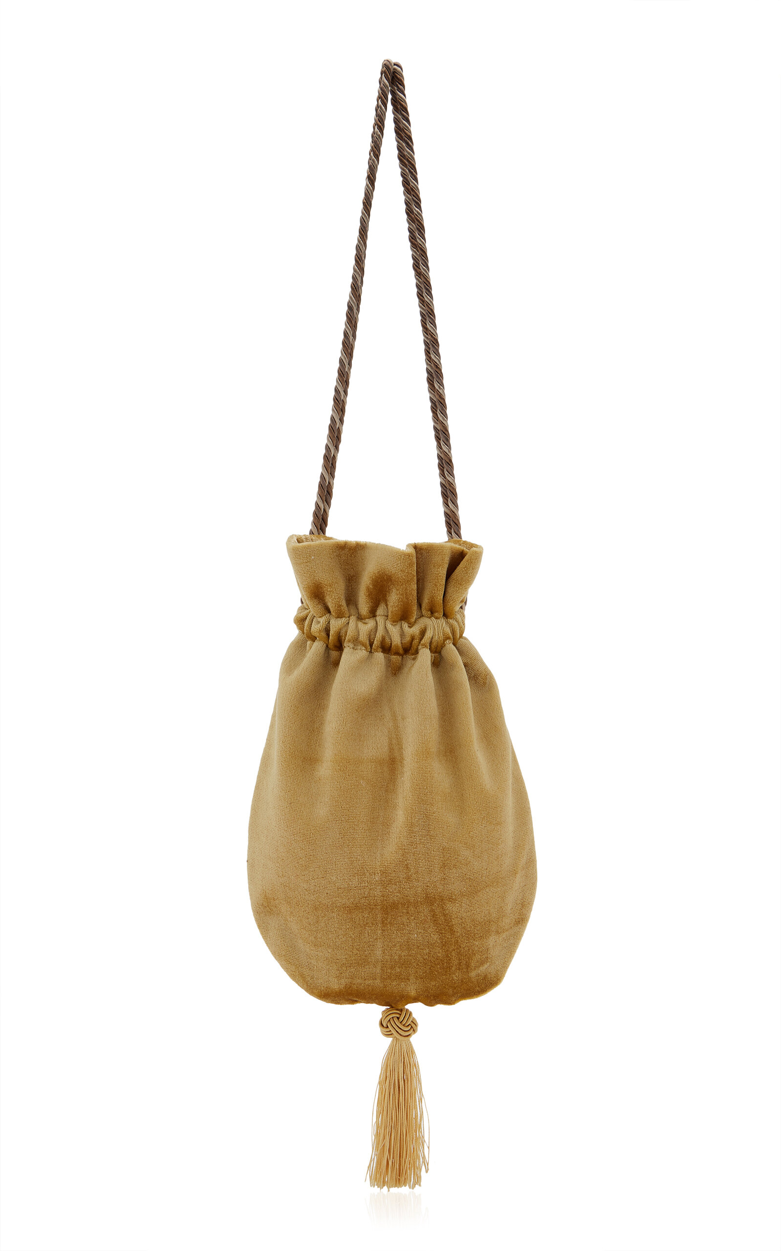 The Miel Pouch Bag in Mustard Velvet