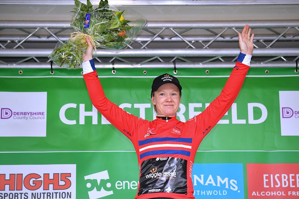 Jolien D'Hoore in the sprints jersey
