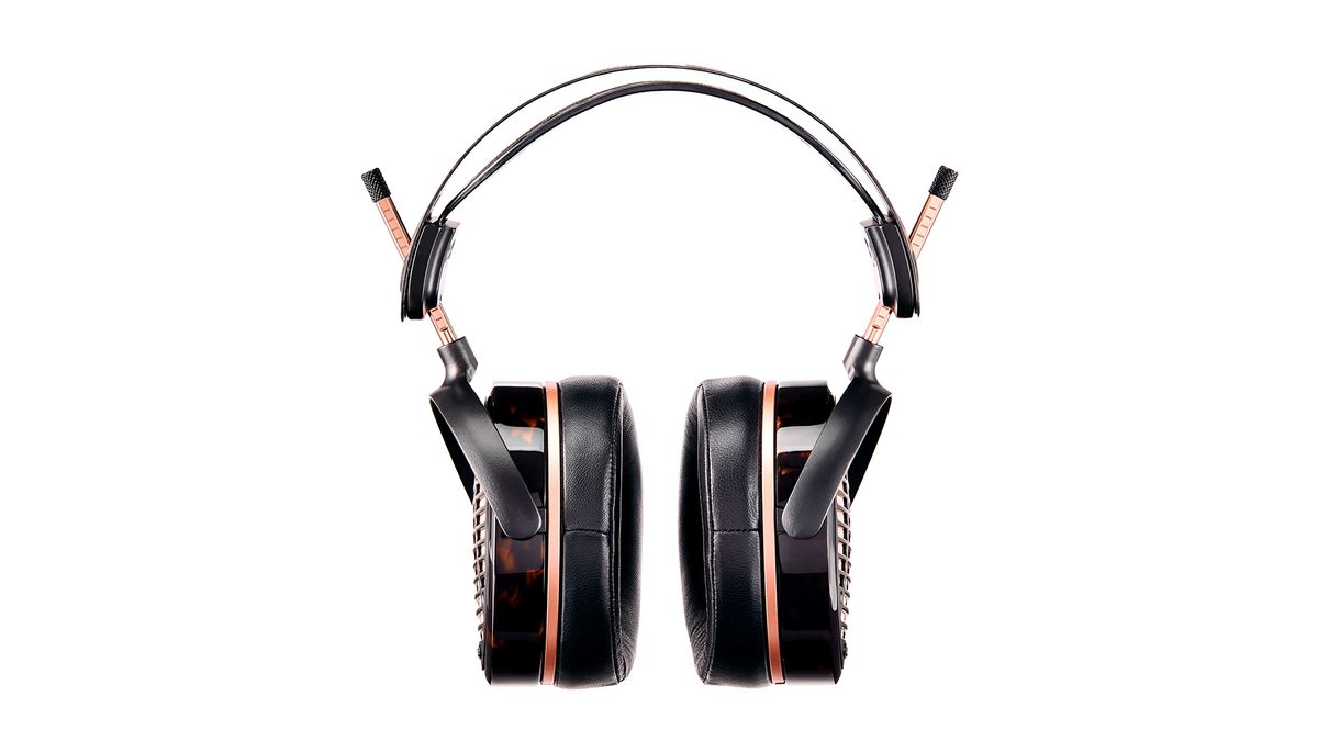 A selection of three different Audeze headphones.