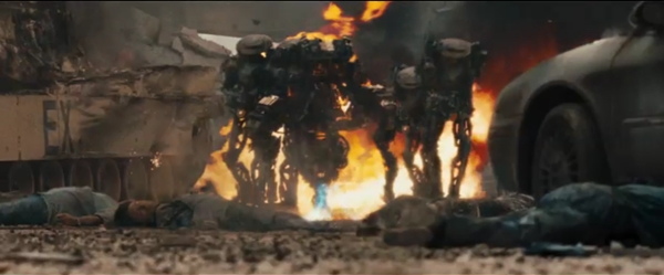 Alien foot soldiers menace humankind in the 2011 film &#039;Battle: Los Angeles.&#039;