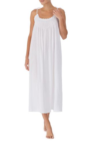 Tie Shoulder Cotton Ballet Nightgown