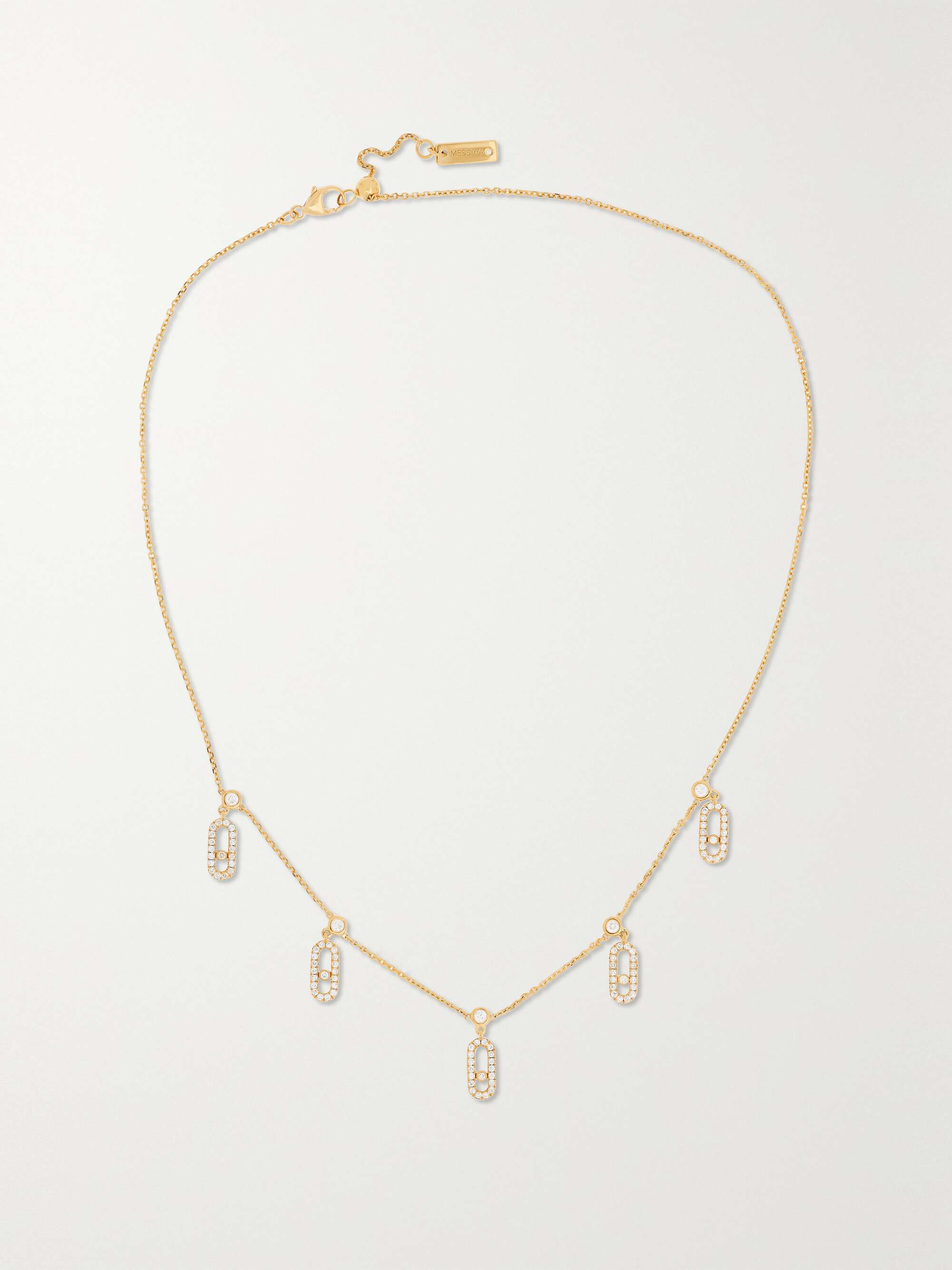 Move Uno Tassel 18-Karat Gold Diamond Necklace