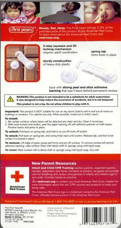 American Red Cross Cabinet Swing Lock Packaging.