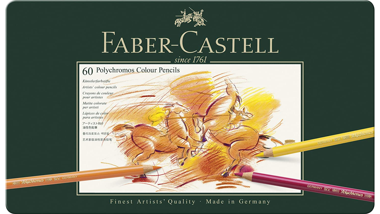 Best coloured pencils: Faber-Castell Polychromos Colour Pencils