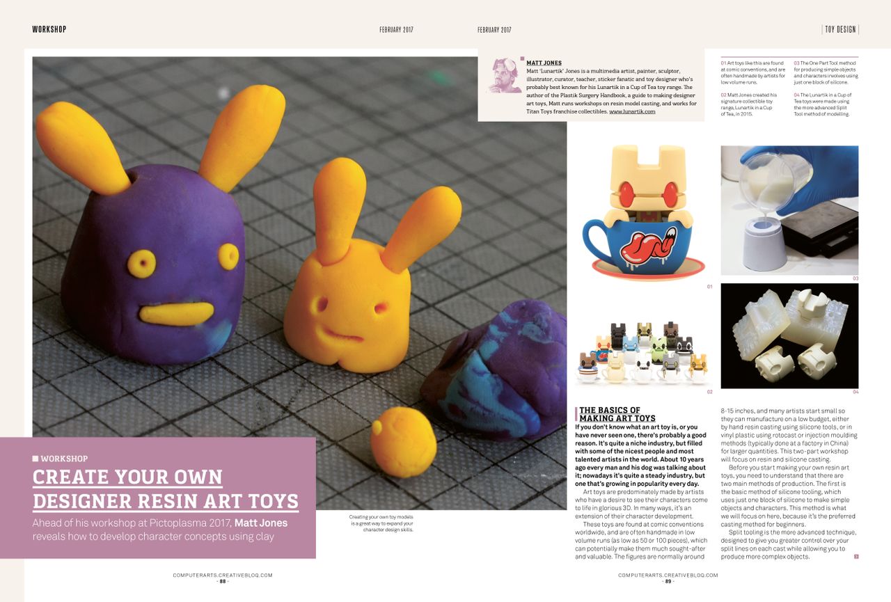 Matt Jones explains how to create your own resin art toys