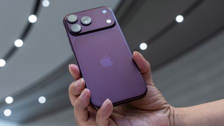 An Apple iPhone 18 Pro Max smartphone during a product unveiling event at Apple Park in Cupertino, California, US, on Wednesday, Sept. 9, 2026