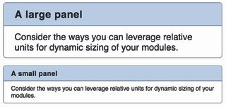 It is possible to base the size of everything inside the module on one value, then change that value to scale it all