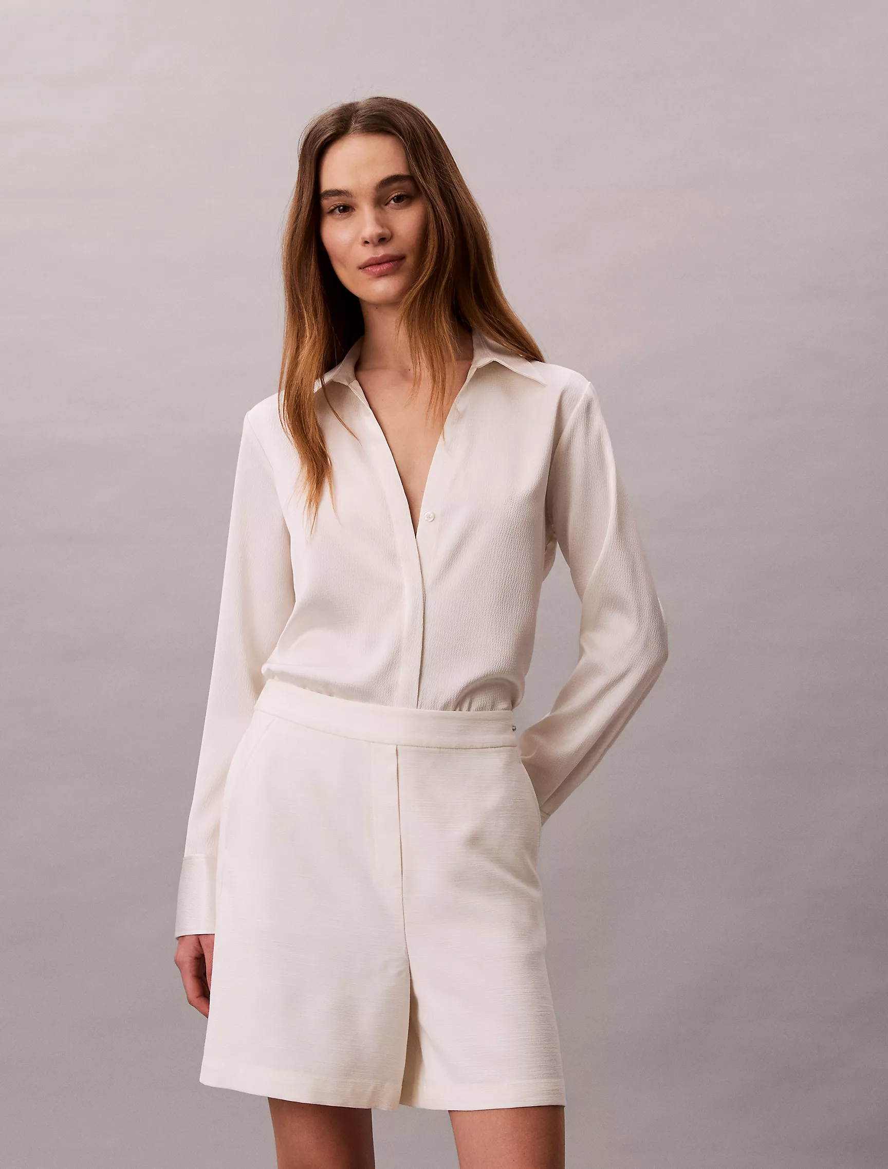 Textured Shine Shorts