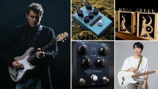 John Mayer, J. Rockett Aqueous, Red Witch Cybellium, Keeley Nocturne, Fender JUKJAE Stratocaster Baggy