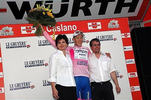 David Loosli (Lampre) leads the Mountains classification.