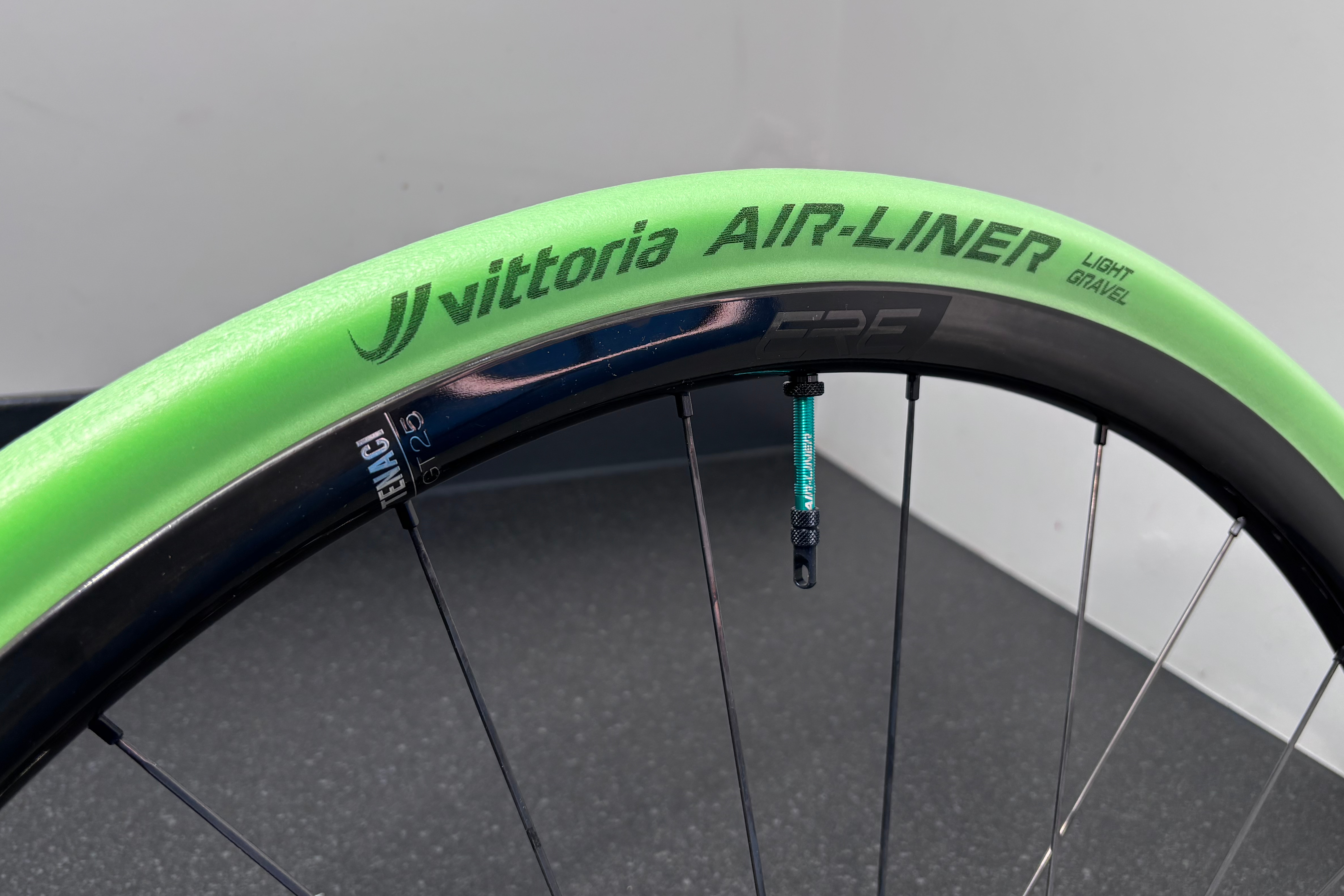 A Vittoria Air Liner tyre insert fitted to a rim