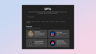Custom GPT menu