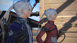 Alphinaud and Alisaie stand on the deck of a ship headed for Tural in Final Fantasy 14.