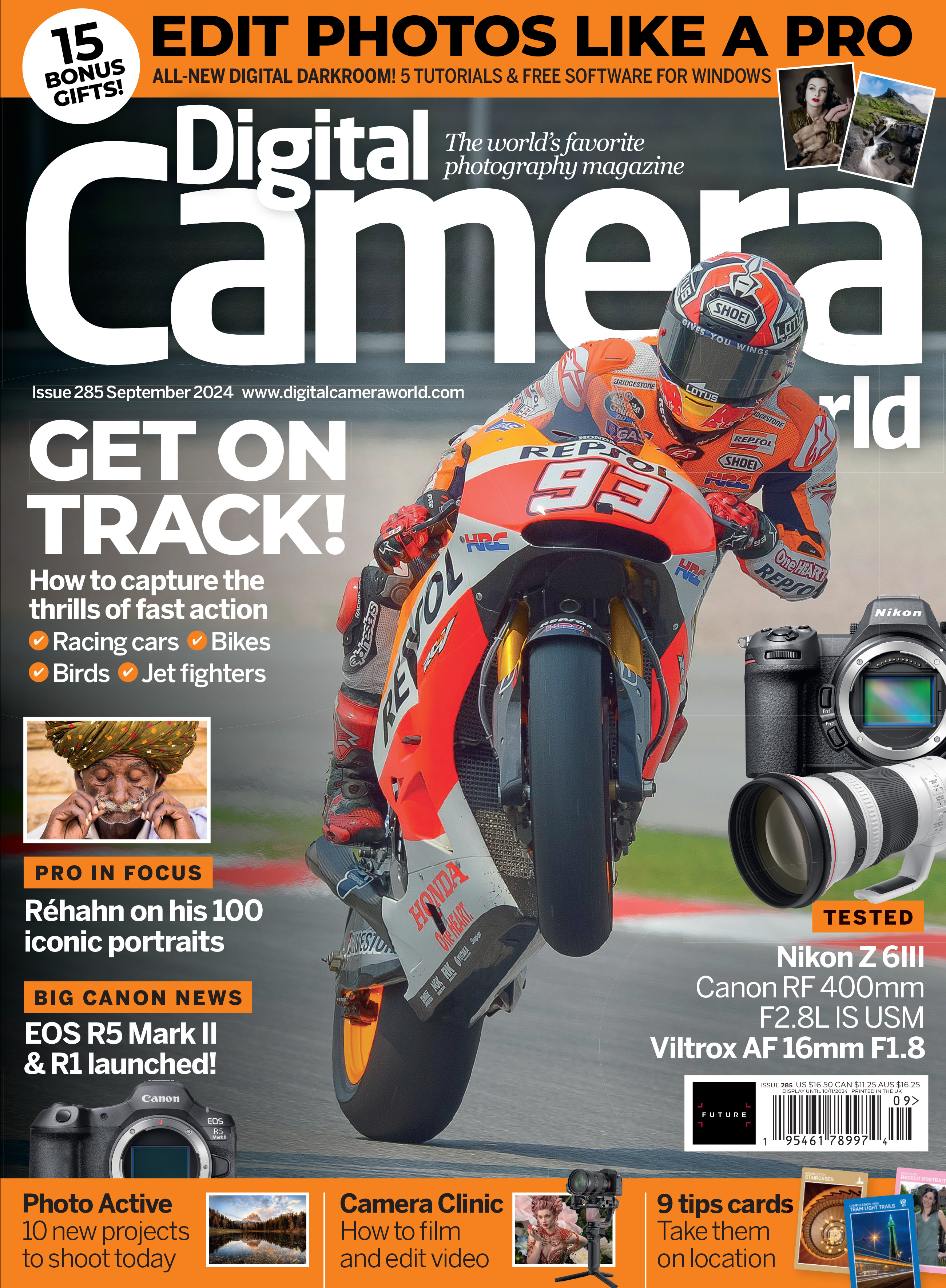 The cover of the September 2024 issue of Digital Camera magazine, available August 16, 2024