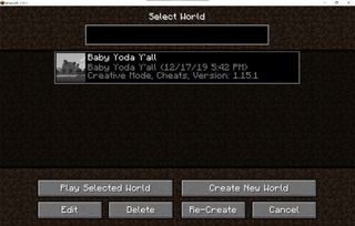 Edit existing world page