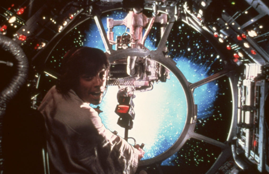 Star Wars memorabilia: Mark Hamill as Luke Skywalker in a scene from George Lucas 1977 classic 'Star Wars: Episode IV - A New Hope'