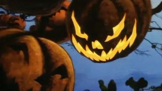 One of a thousand Jack-o-lanterns hanging on Mr. Moundshroud&#039;s tree in 1993&#039;s The Halloween Tree.