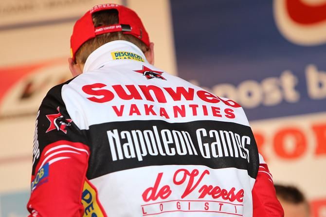 Sunweb rolled out its new co-title sponsor Napoleon Games in Baal