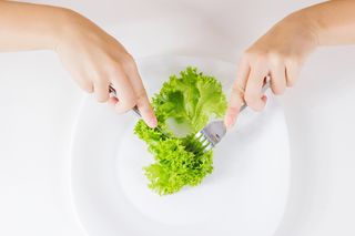 Lettuce leaf, healthy diet