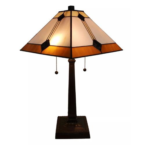 Macy&#039;s, Amora Lighting Tiffany Style Mission Table Lamp