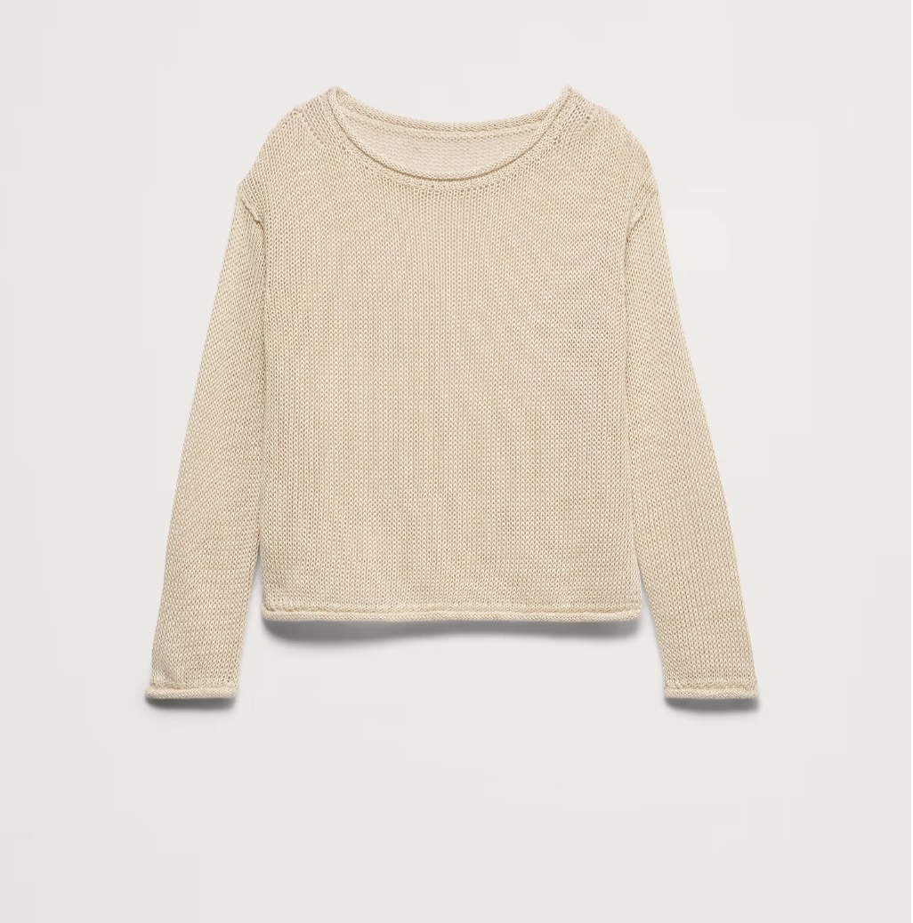 Banana Republic, Heirloom Linen Boatneck Sweater