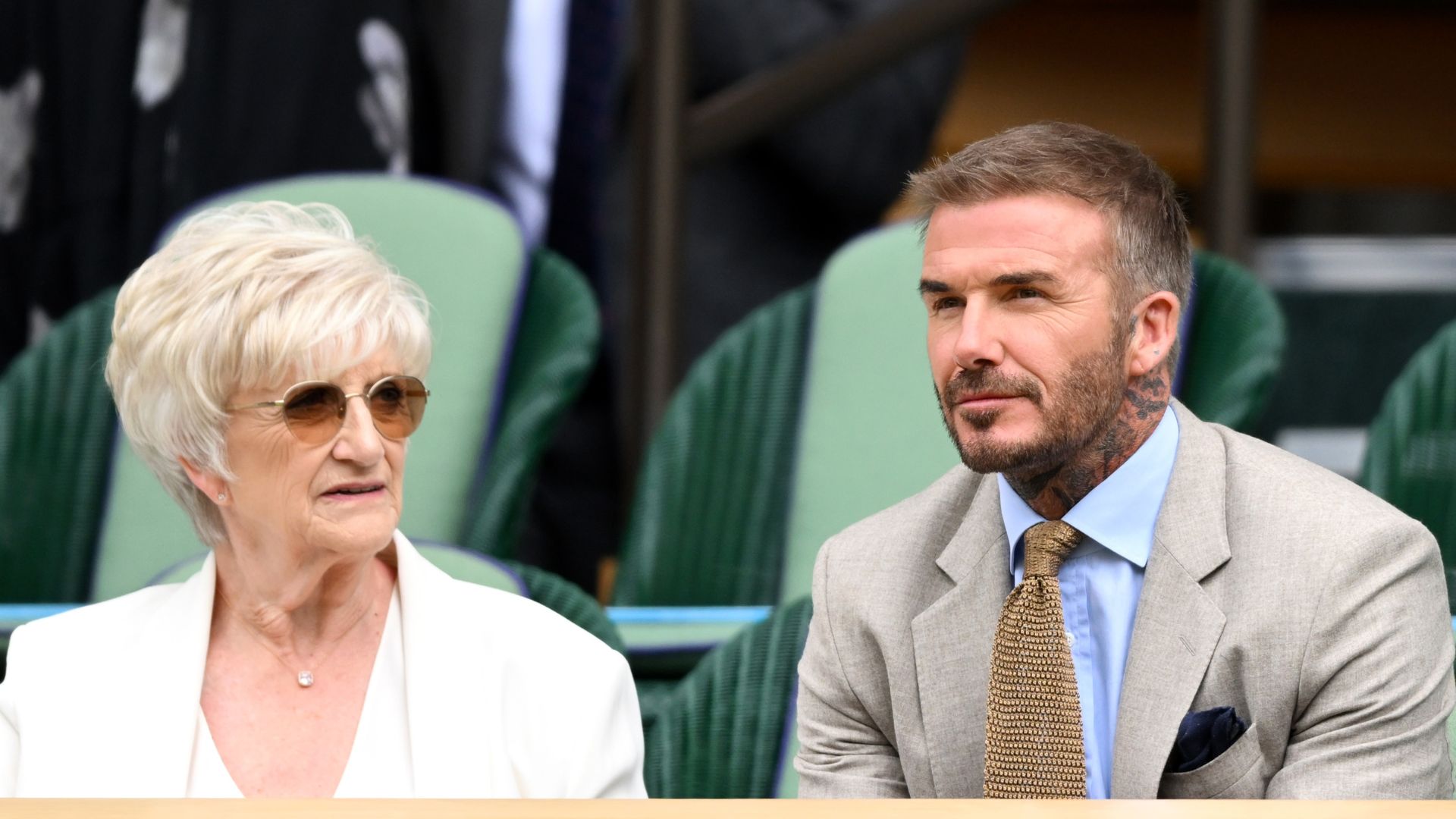Sandra Beckham and David Beckham