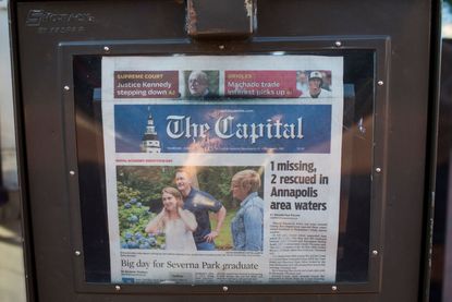 The Thursday morning edition of the Capital Gazette newspaper. 