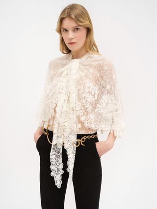 chloé, Front-Tie Cape Top