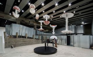 'Flying Mushrooms', 2015, installation view at Hayward Gallery, London