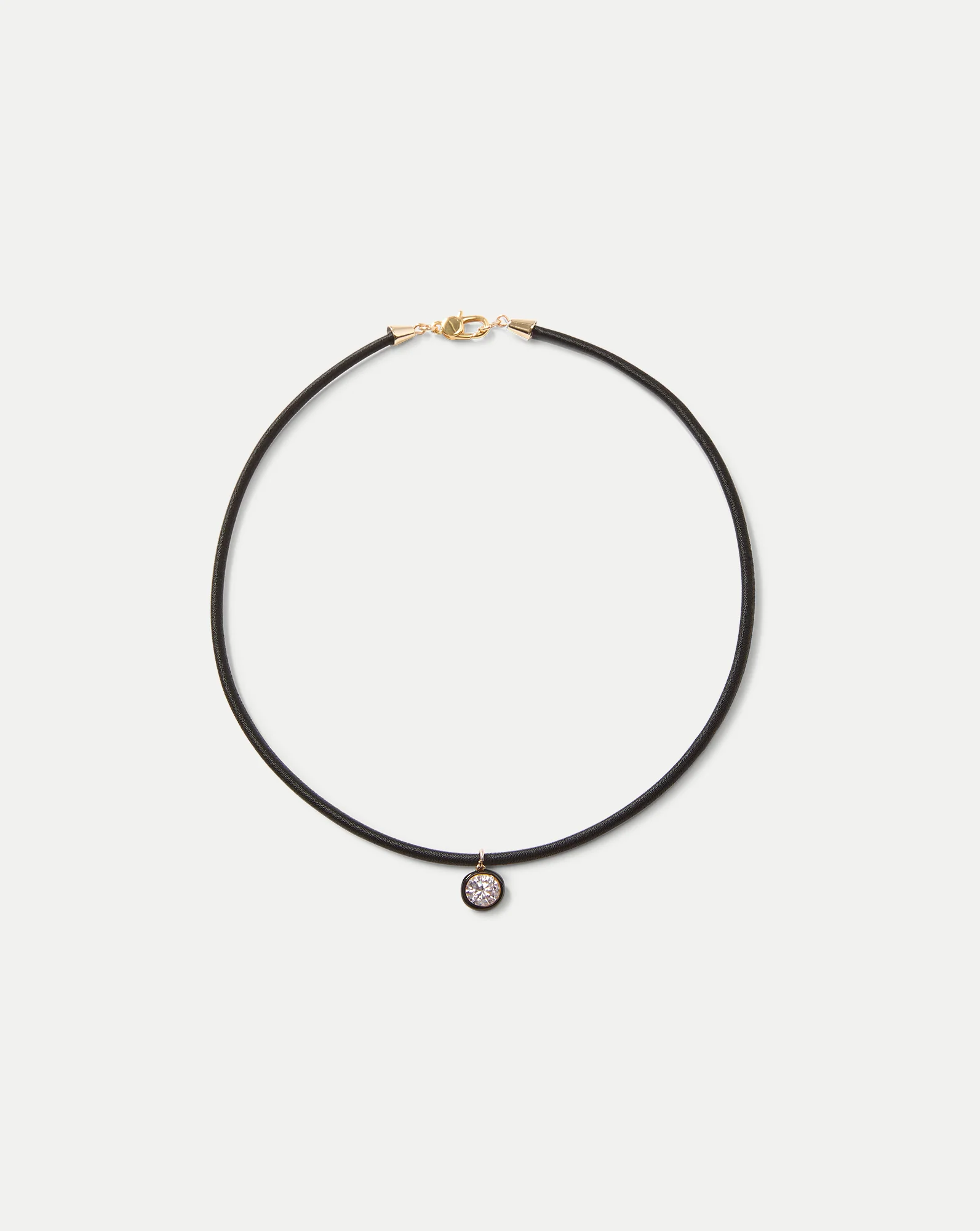 Black Cord Pendant Necklaceblack / Os