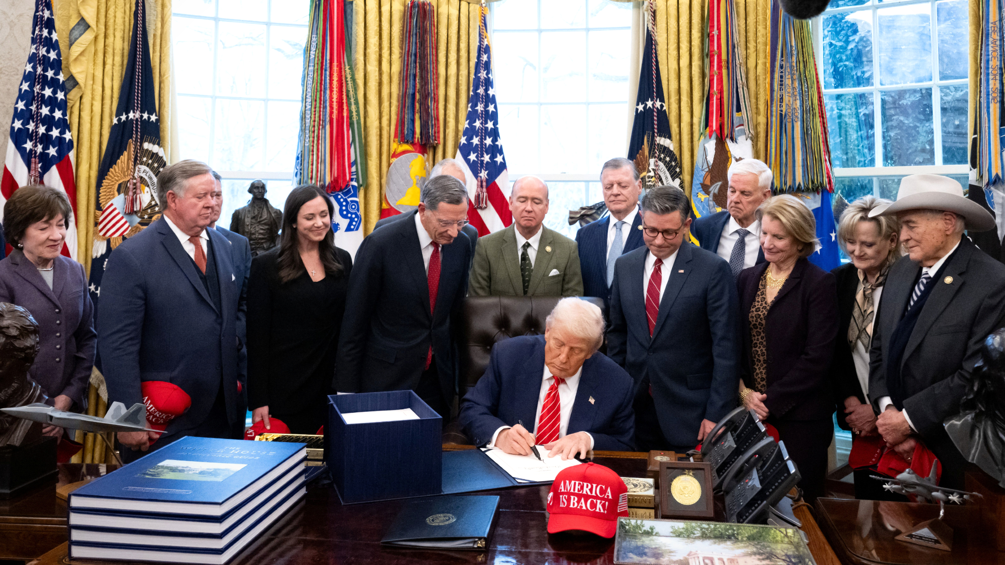 President Donald Trump signs fiscal 2026 spending package
